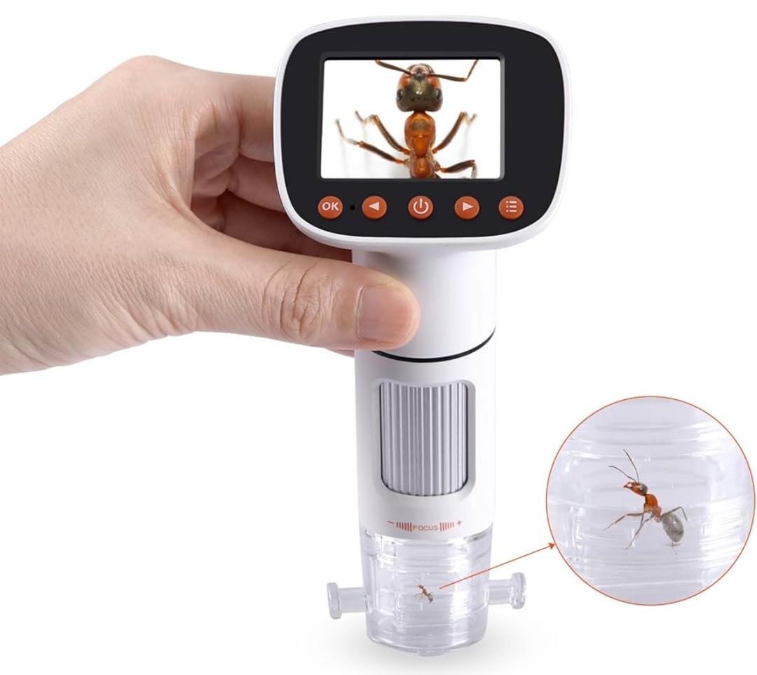 Микроскоп портативный цифровой 1080Р Wifi с 50x-1000x зумом и LED подсветкой (01003) - фото 2 Микроскоп портативный цифровой 1080Р Wifi с 50x-1000x зумом и LED подсветкой (01003) - фото 2