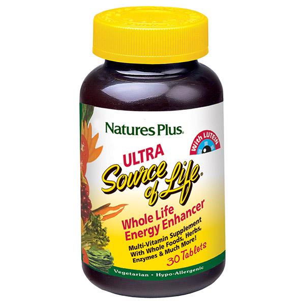 Мультивитамины Ultra Source of Life Natures Plus с лютеином 30 таблеток (NTP30511)