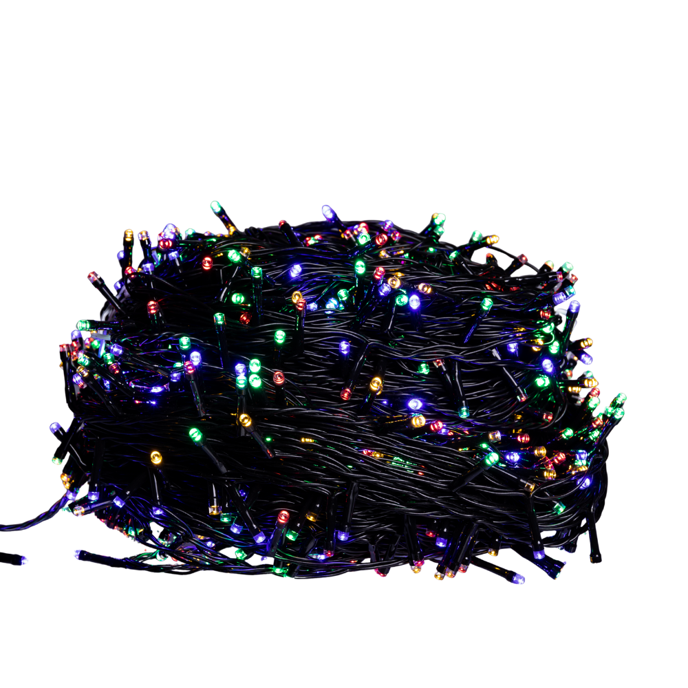 Гирлянда Нитка уличная 1000 LED 100 м Черный/Разноцветный (CF1000L100MBML) - фото 4 Гирлянда Нитка уличная 1000 LED 100 м Черный/Разноцветный (CF1000L100MBML) - фото 4