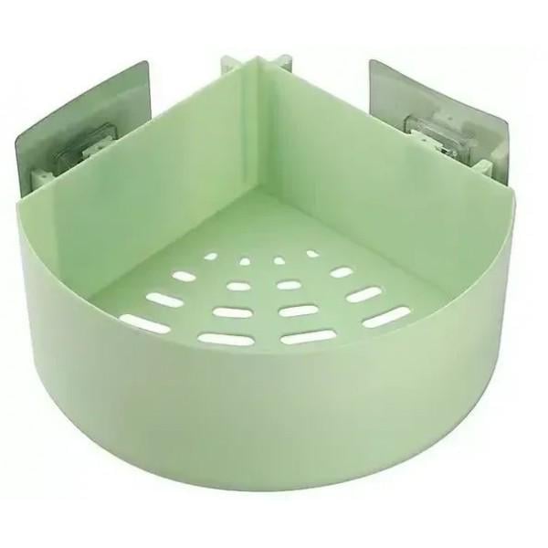 Полиця кутова для ванної Corner storage rack пластикова настінна (3718) - фото 1