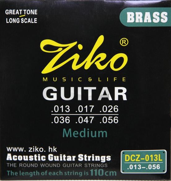 Струны для гитары Ziko DCZ-013L Brass 13-56 Medium