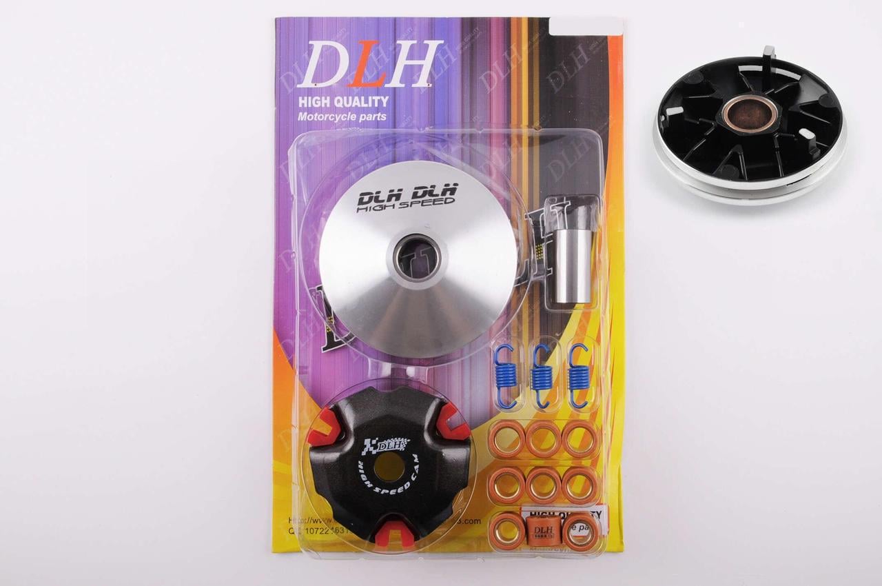 Вариатор передний тюнинг DLH 4T GY6 50 light ролики латунь 9 шт. палец/пружины сцепления (2177146752)