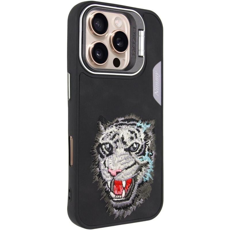 Противоударный Чехол с подставкой TPU+PC Friends для Apple iPhone  16 Pro Max (6.9") Black Tiger