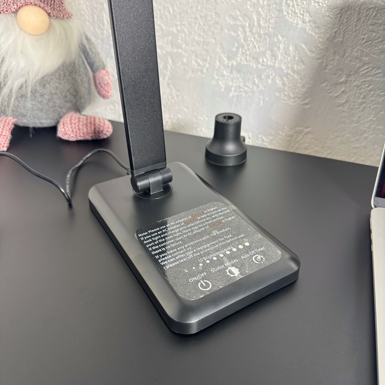 Лампа светодиодная настольная с USB-портом для зарядки с сенсорным управлением и защитой для глаз (QM019) - фото 6