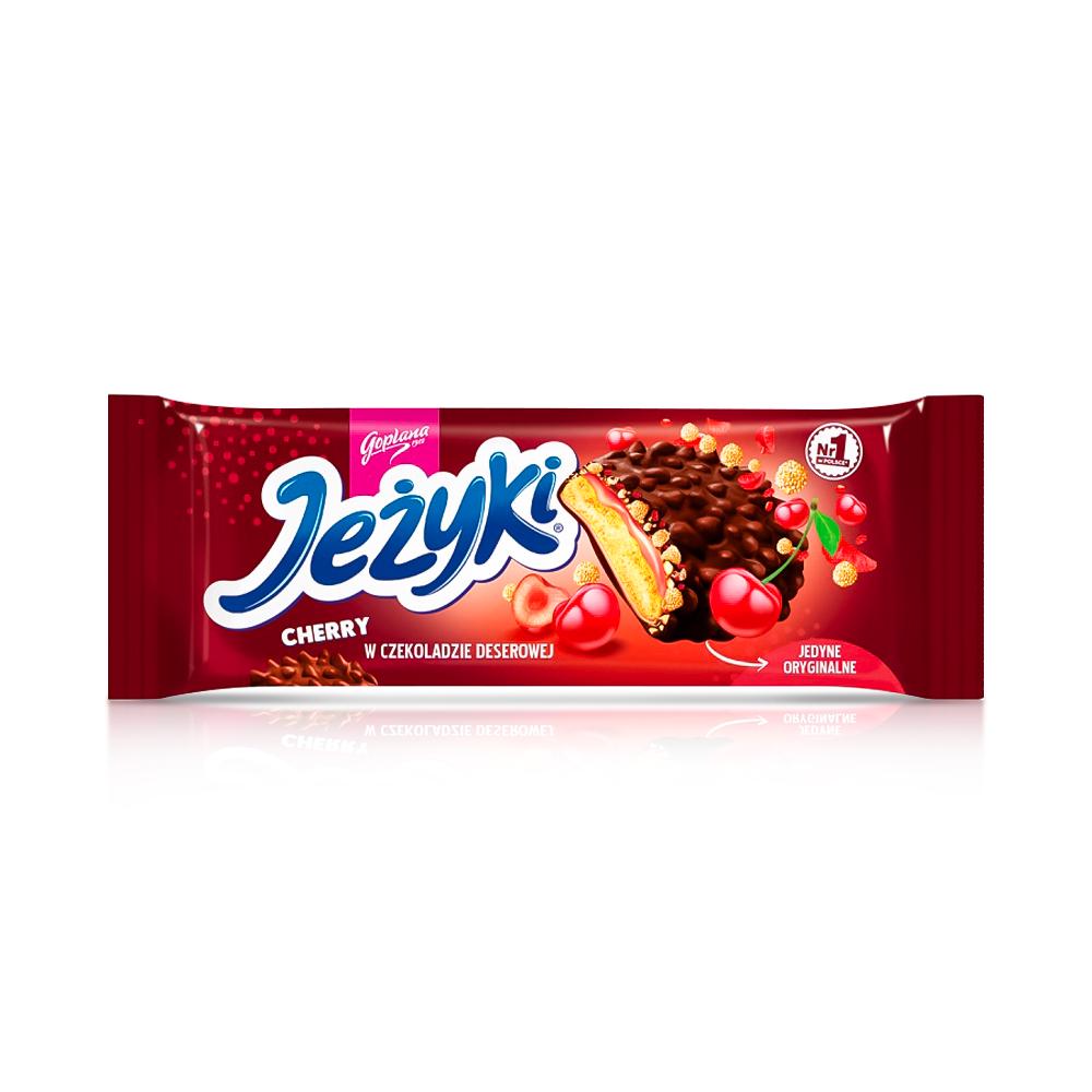 Печиво Goplana Jezyki Cherry Їжачки з вишнею 140 г (21532939)