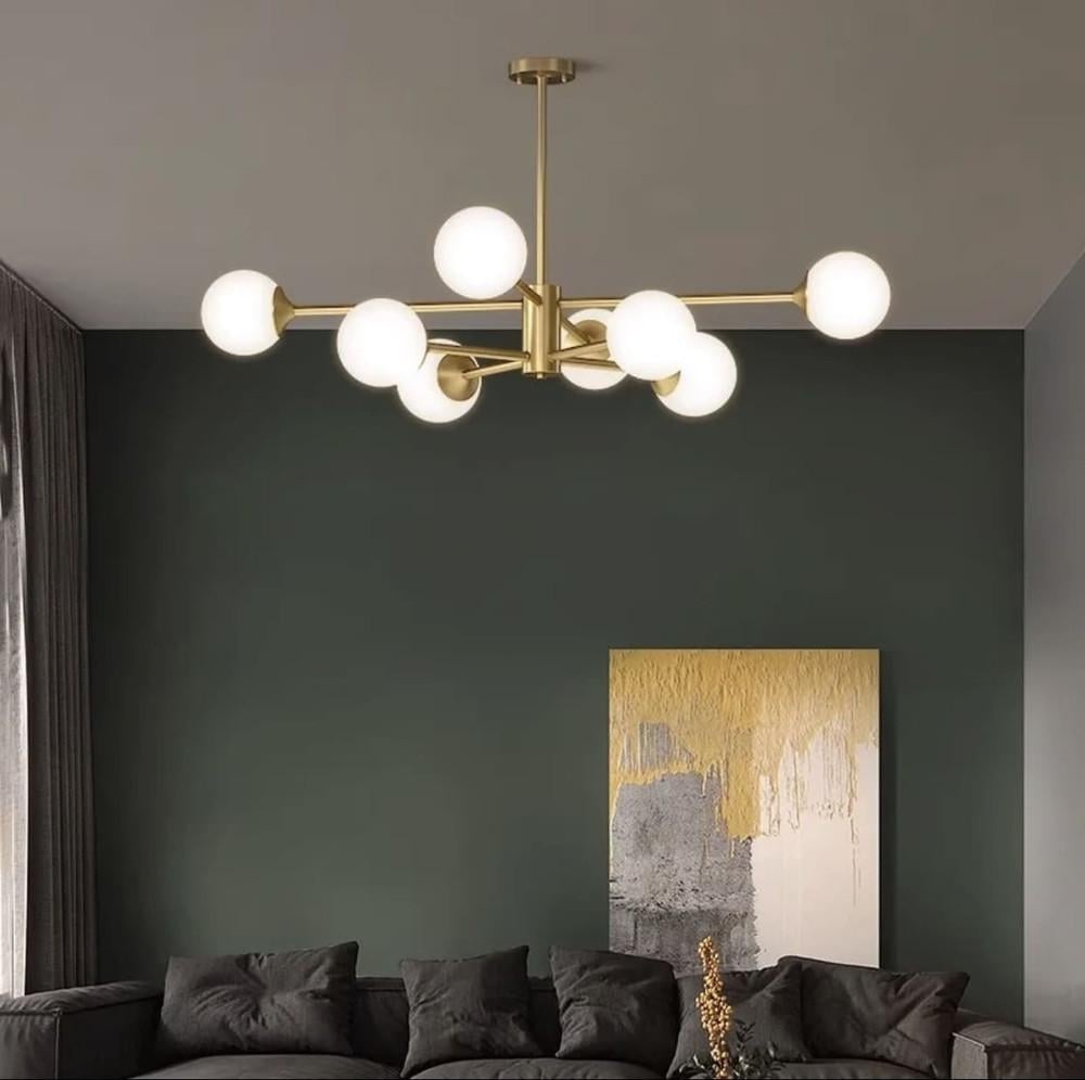 Люстра потолочная Right Selection на 8 плафонов (CD 111/8 AB) - фото 1 Люстра потолочная Right Selection на 8 плафонов (CD 111/8 AB) - фото 1