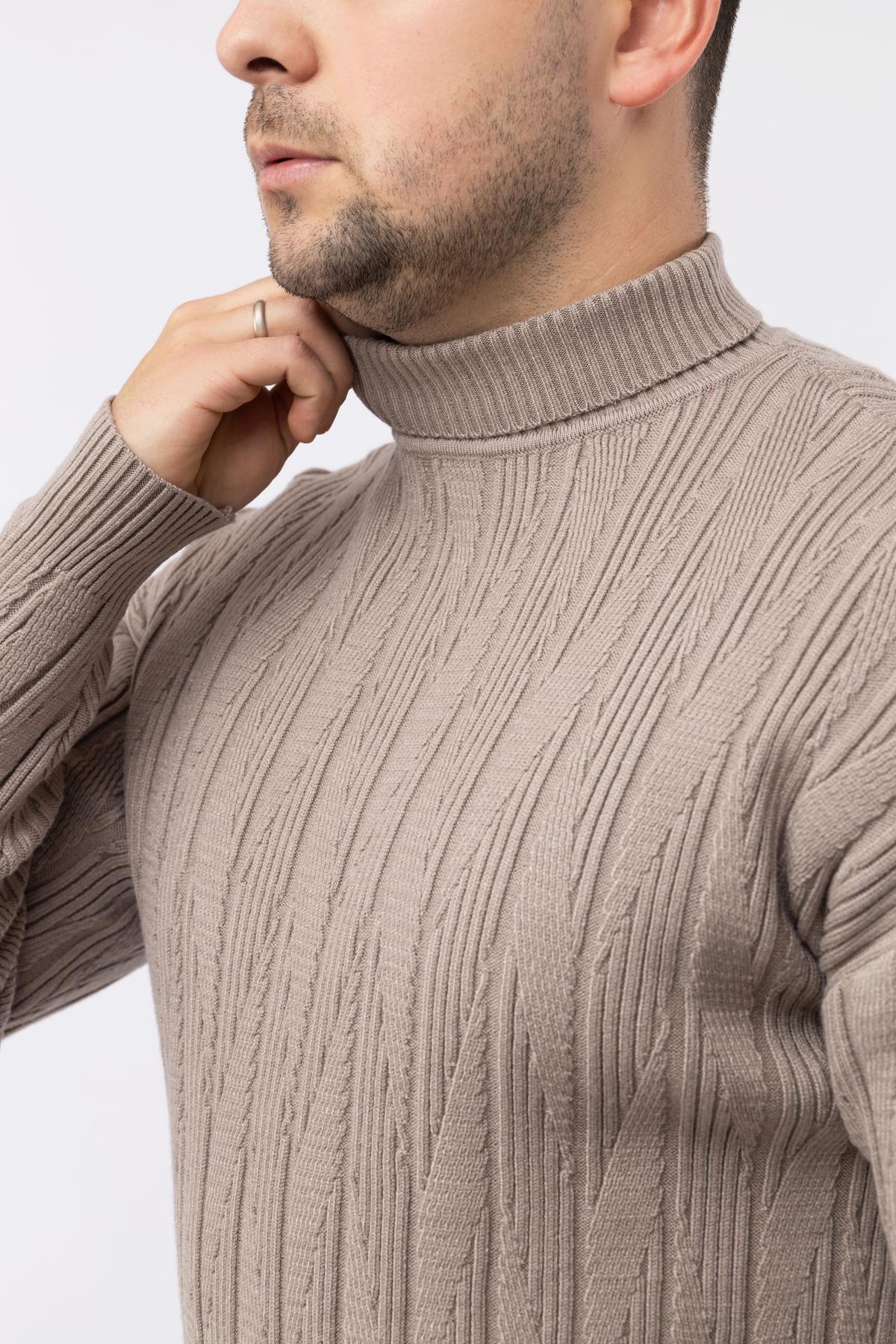 Свитер мужской ЦБ-00224085 р. 50 Бежевый (SKT000918926) - фото 3