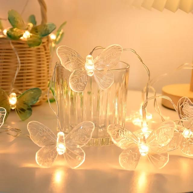 Гирлянда нитка Бабочки 4,3 м от USB Прозрачный (76778342) - фото 7 Гирлянда нитка Бабочки 4,3 м от USB Прозрачный (76778342) - фото 7