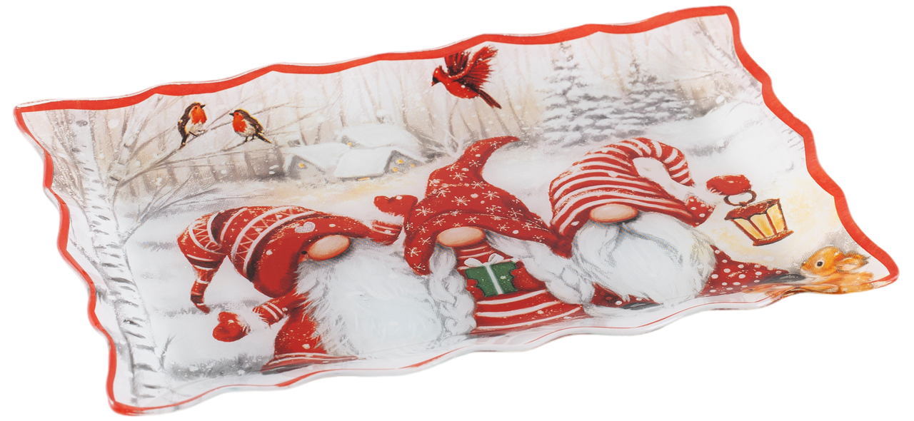 Блюдо VIVA NY GNOMES прямокутне скляне 30x19,8 см (S440512-1) - фото 2 Блюдо VIVA NY GNOMES прямокутне скляне 30x19,8 см (S440512-1) - фото 2