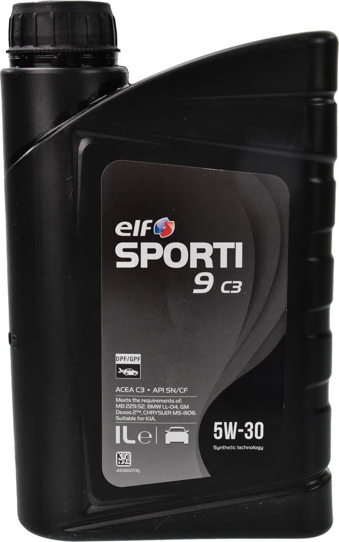 Моторна олива Elf Sporti 9 C3 5W-30 1 л (208443) - фото 1 Моторна олива Elf Sporti 9 C3 5W-30 1 л (208443) - фото 1