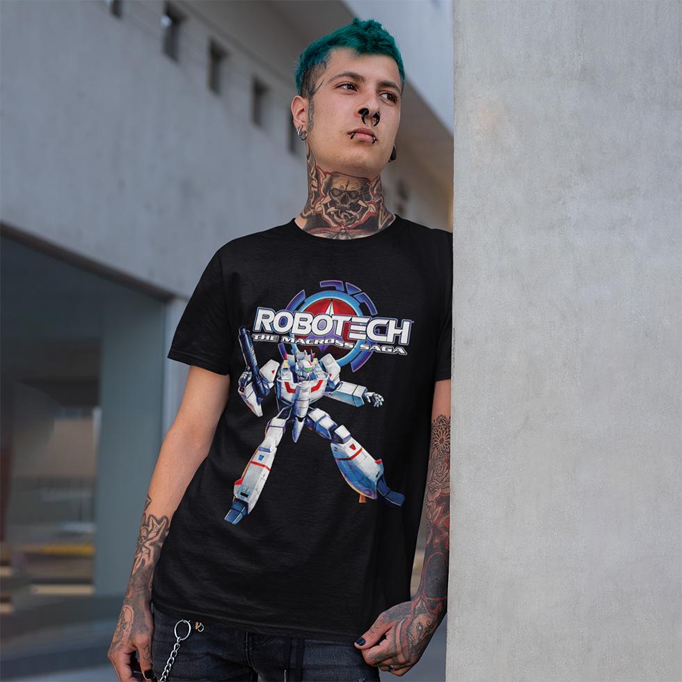 Футболка унисекс Robotech The Macross Saga 4XL Черный (0000011325)
