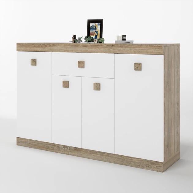 Комод Эверест с дверью и ящиком Соната-7 140х38х94 см Белый - фото 1 Комод Эверест с дверью и ящиком Соната-7 140х38х94 см Белый - фото 1