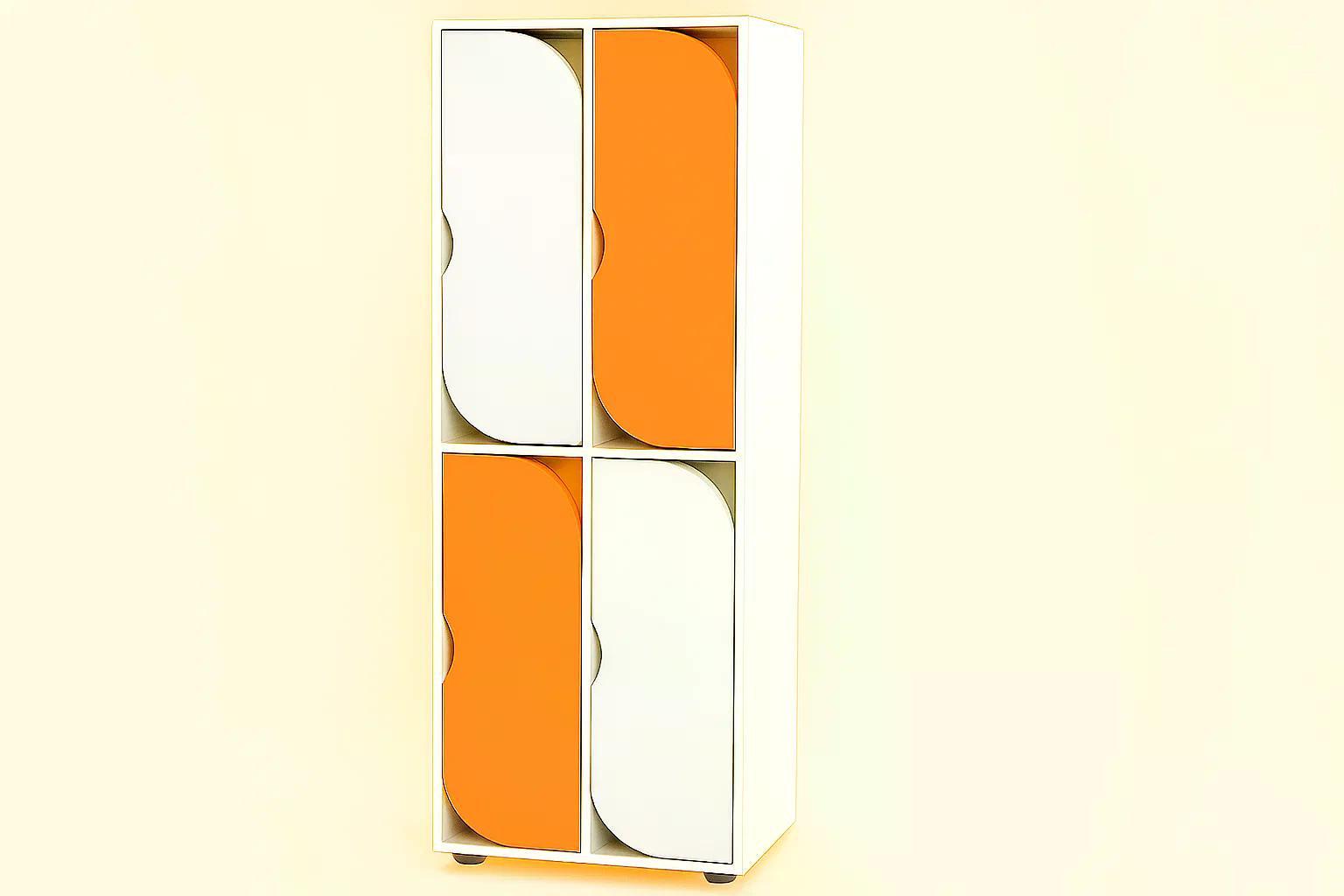 Шафа 4-секцій DS-54 Orange/White