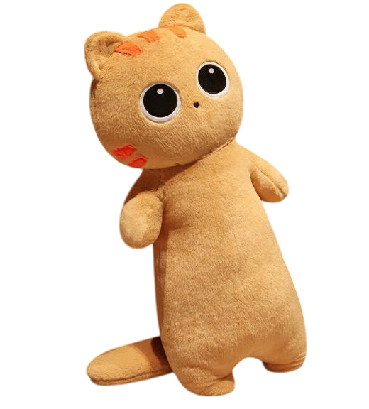 Мягкая игрушка подушка-обнимашка антистресс Кот 65 см Рыжий (2365)