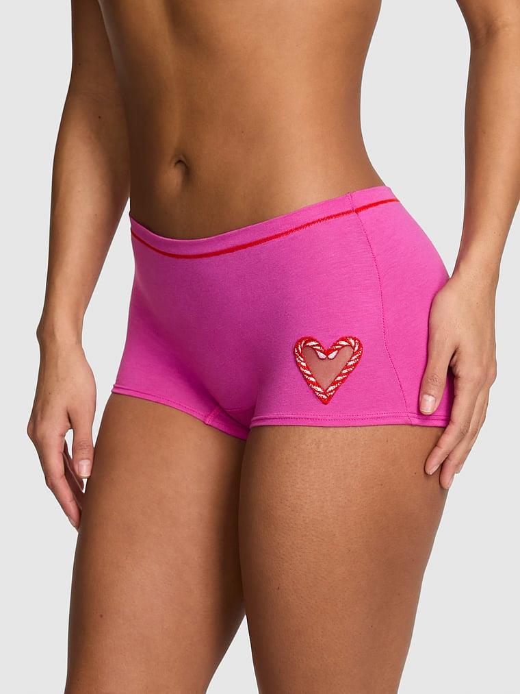 Трусики женские Victoria's Secret Cotton Boyshort M Розовый (283677492918)