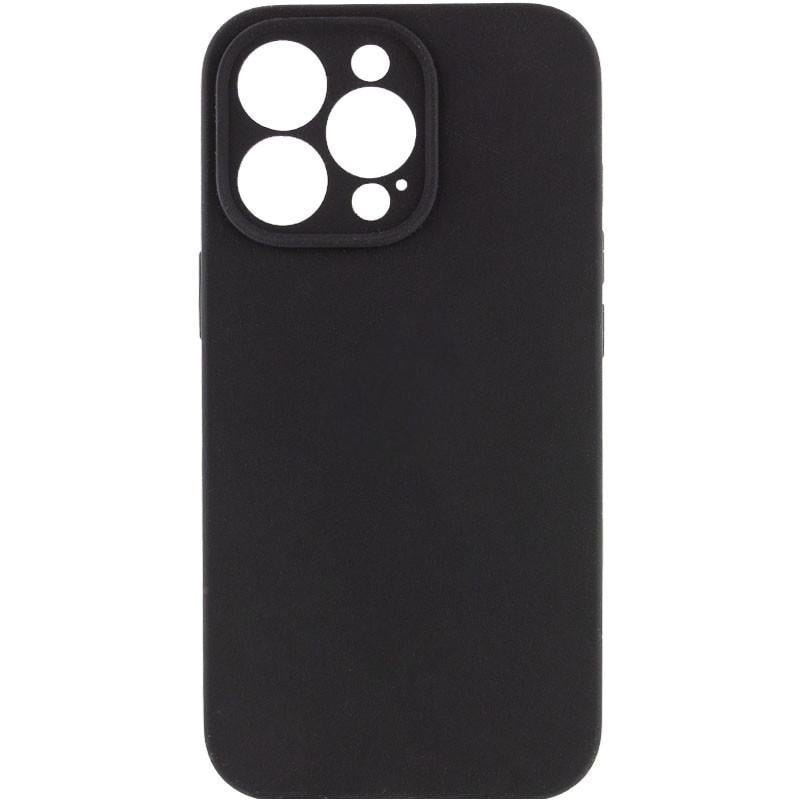 Чохол Silicone Case Full Camera Protective (AA) NO LOGO для Apple iPhone 15 Pro Max (6.7") Чорний | Black