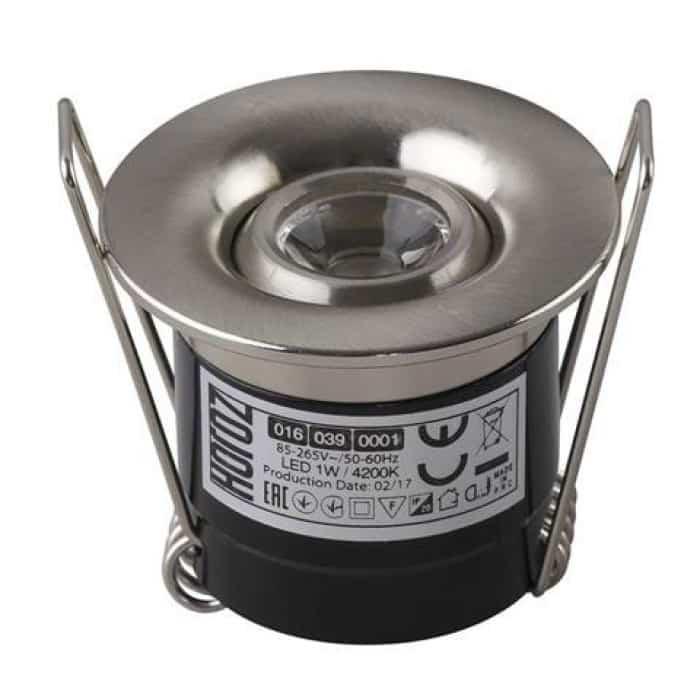 Точечный светильник LED SILVIA 1W 4200K 70Lm 85-265V d 41 мм Хром матовый (016-039-0001-060) Точечный светильник LED SILVIA 1W 4200K 70Lm 85-265V d 41 мм Хром матовый (016-039-0001-060)