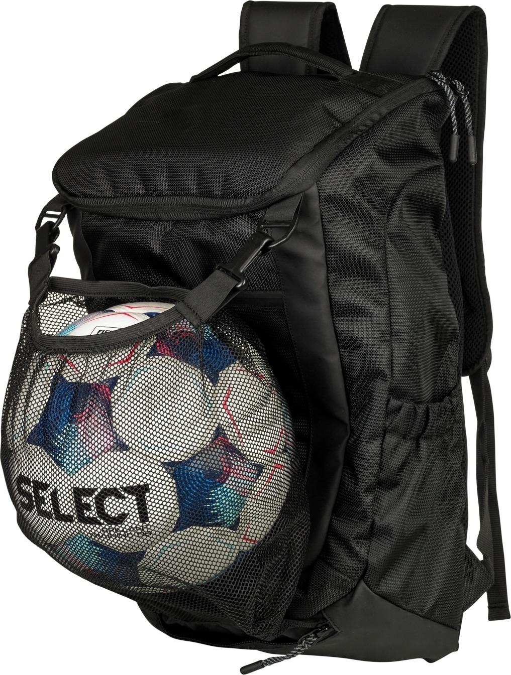 Рюкзак с сеткой для мяча Select BACKPACK NET V25 23 л Черный (816070-111)