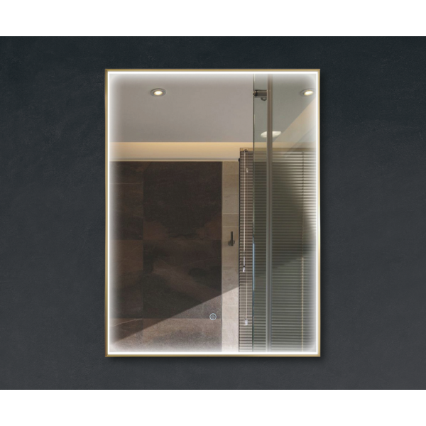 Зеркало прямоугольное для ванной комнаты Insana 322 с LED-подсветкой 80х60 см (А0054893)