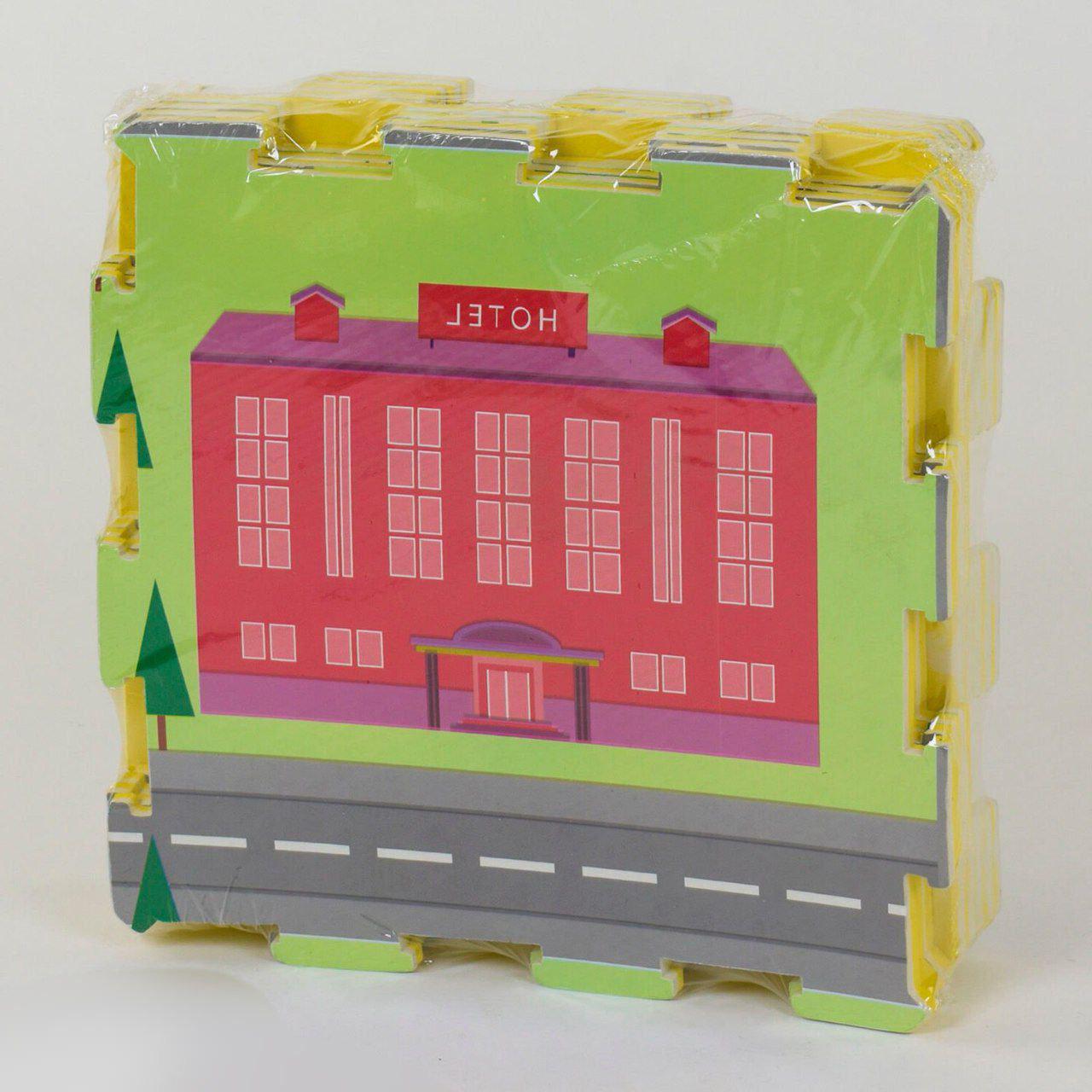 Розвиваючий килимок-пазл з масажним ефектом для дітей (36630)