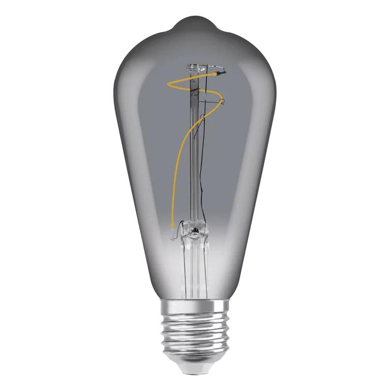 Лампа LED вінтажна Osram 1906 LED філаментна 3,4W 220 V 100 lm 1800K Е27 64x140 мм (4099854091353) - фото 2