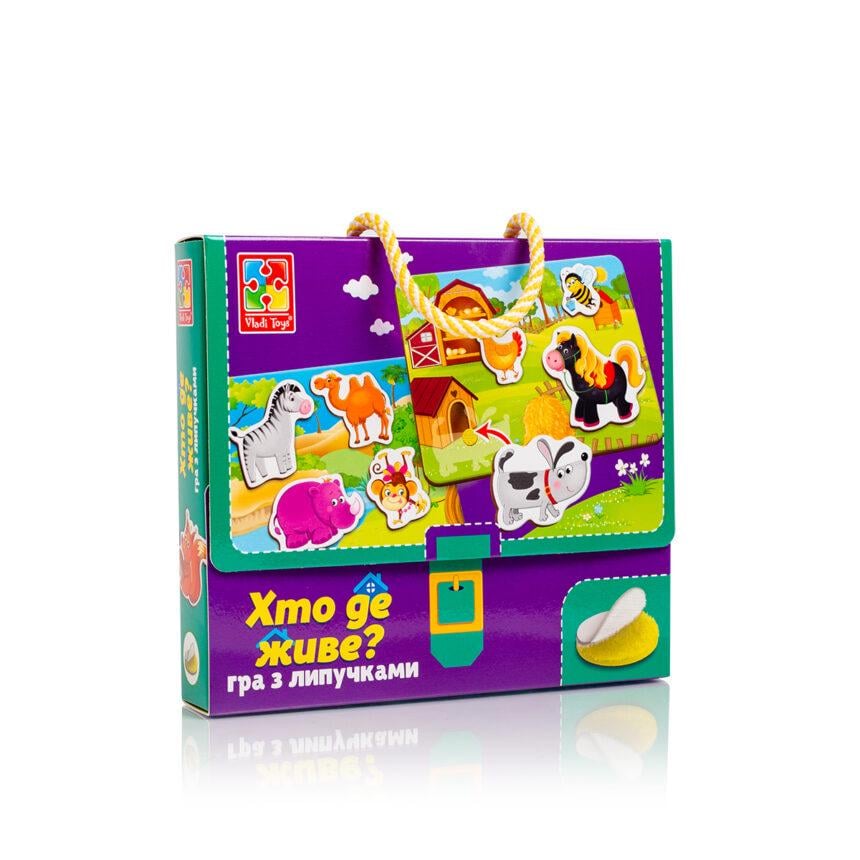 Гра з липучками Vladi Toys Хто живе? VT1302-26 (MTT-136393)