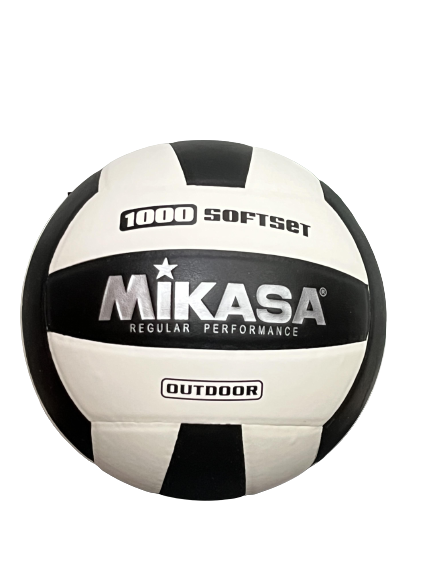 М'яч волейбольний Mikasa 1000 SoftSet outdoor Чорно-білий