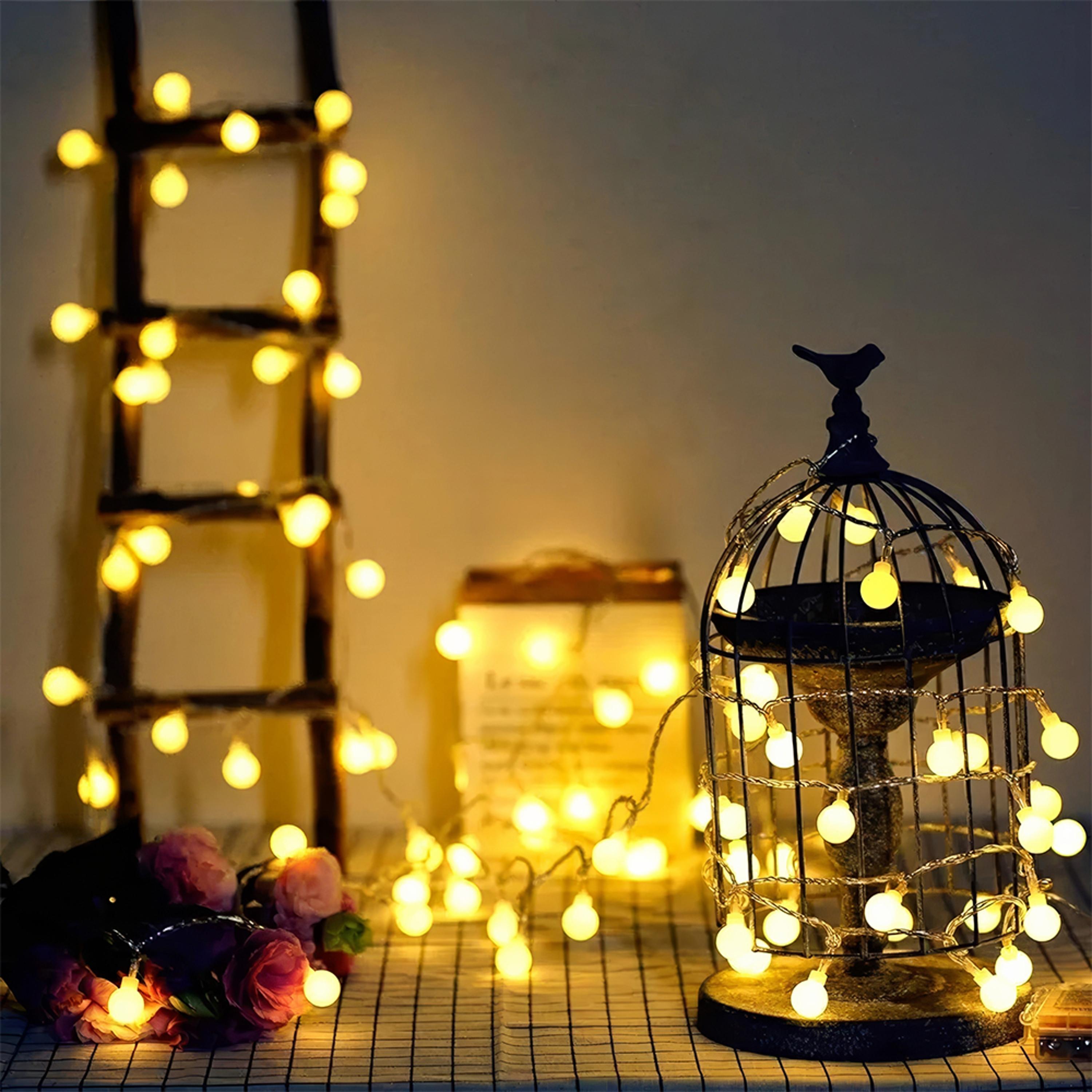 Світлодіодна гірлянда Кульки 10 м Теплий білий (WLS-QX-DC2148W10) Світлодіодна гірлянда Кульки 10 м Теплий білий (WLS-QX-DC2148W10)