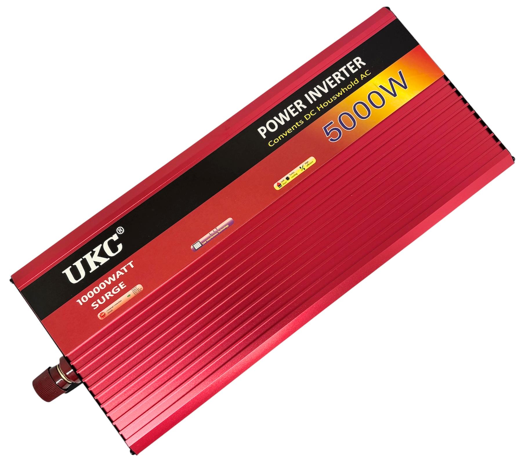 Інвертор потужний UKC 5000 W SI-A2-AR5000M апроксимована синусоїда перетворювач напруги 12V-230V Інвертор потужний UKC 5000 W SI-A2-AR5000M апроксимована синусоїда перетворювач напруги 12V-230V