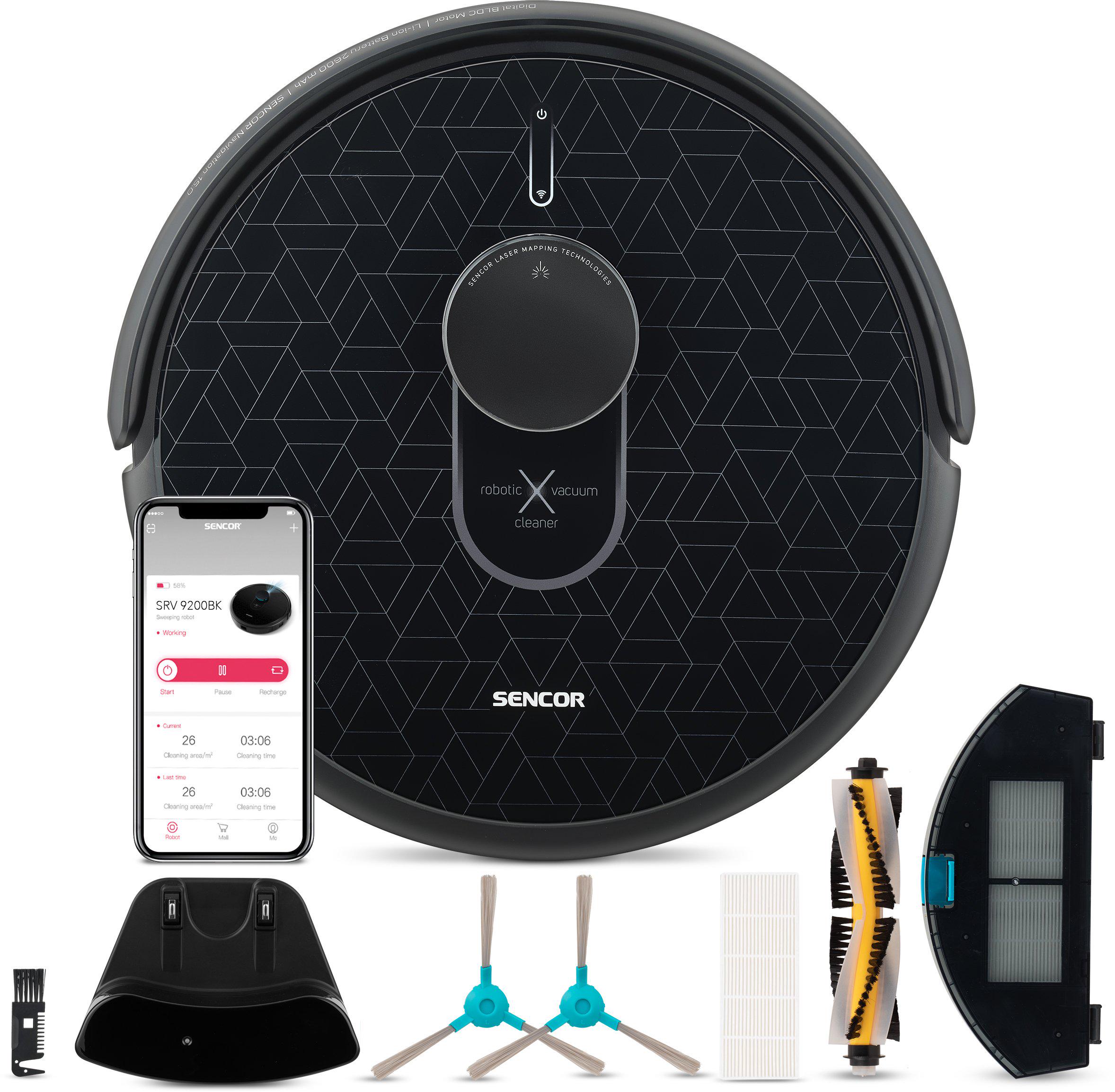 Робот-пилосос Sencor SRV9200BK 400 Вт Чорний (25815941) - фото 9 Робот-пилосос Sencor SRV9200BK 400 Вт Чорний (25815941) - фото 9