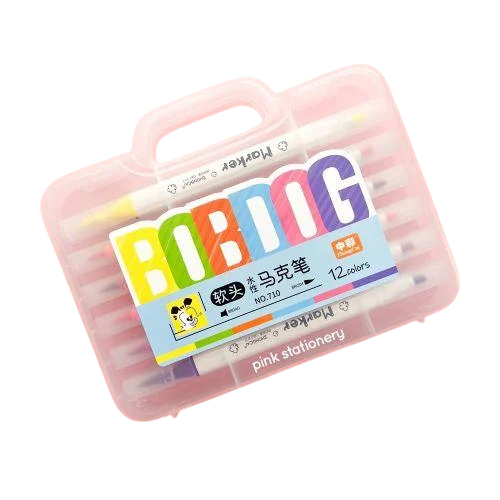 Набір маркерів двосторонніх BobDog 12 шт. (WW01135ST) Набір маркерів двосторонніх BobDog 12 шт. (WW01135ST)