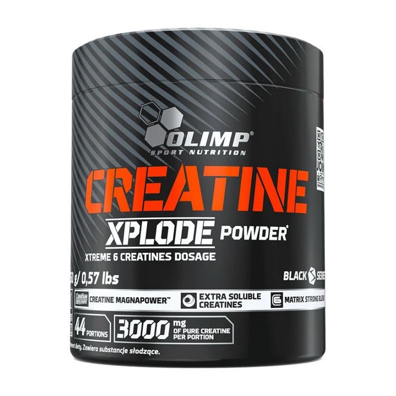 Креатиновий комплекс с 6 формами креатину и таурином Olimp Creatine Xplode 260 г Апельсин