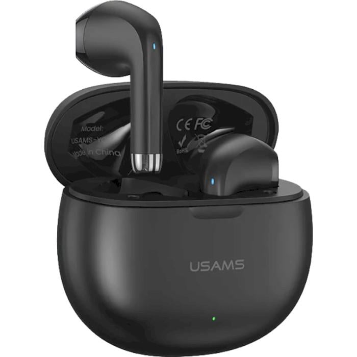 Навушники Bluetooth Usams US-YO17 TWS Earbuds Rhymbo Series BT5.3 Black (BHUYO01) - фото 2