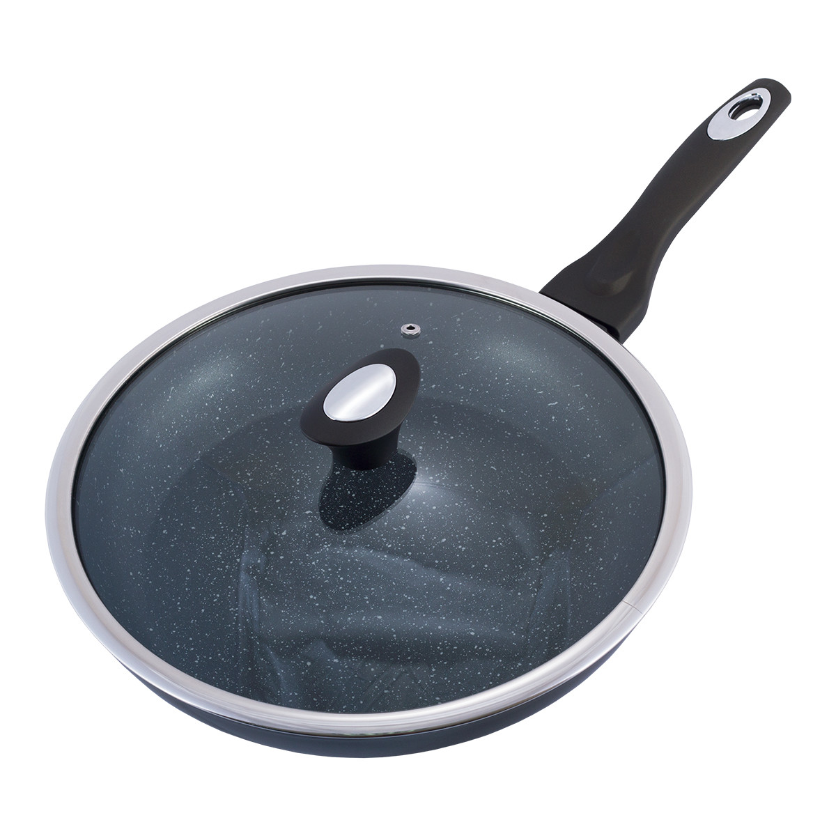 Сковорода Kamille 30 см с антипригарным покрытием KM-4104