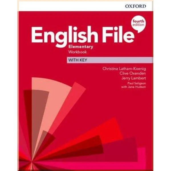 Рабочая тетрадь English File Fourth Edition Elementary Workbook with key