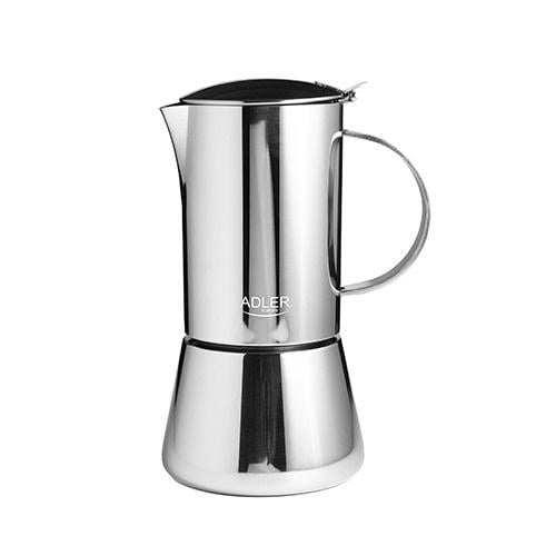 Кофеварка для приготовления эспрессо гейзерная для всех типов плит 300 мл Серебристый