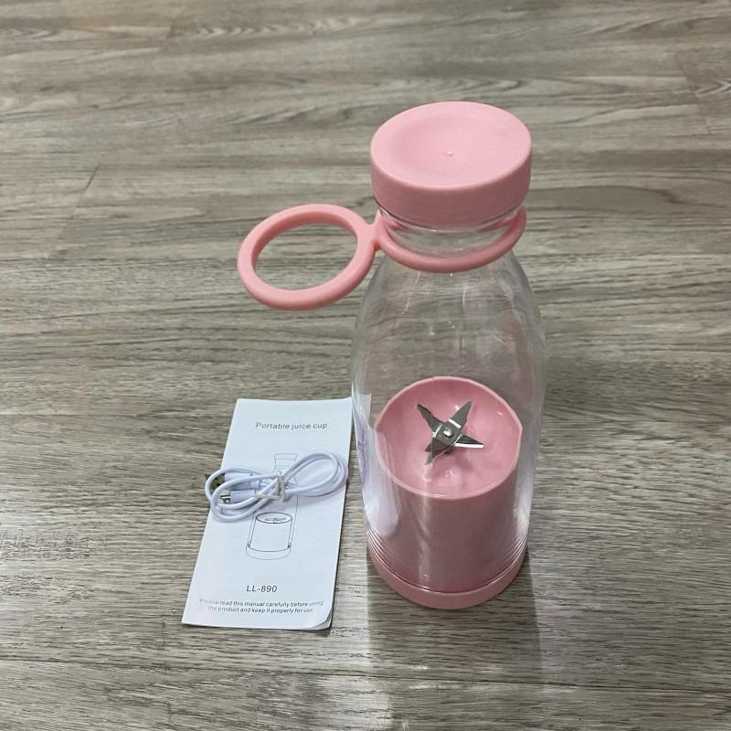 Блендер акумуляторний Fresh Juice 380 мл 1200 мАч Pink - фото 10