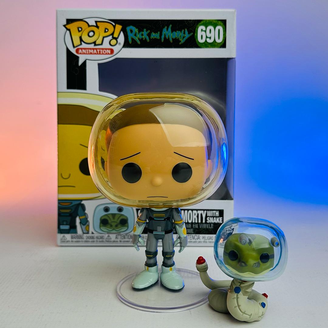 Фігурка Funko POP Rick and Morty Space Suit Morty With Snake (45435)