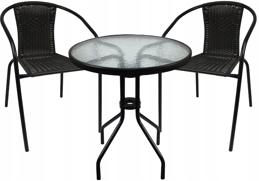 Комплект садовой мебели Chomik BISTRO 3 предмета Серый
