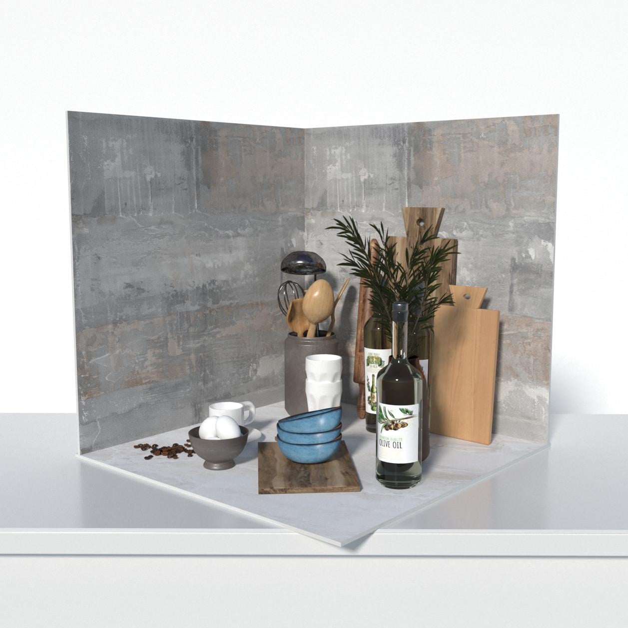 Фотофон пластиковый угловой 3D PolyPlast 40x40x40 см №61043