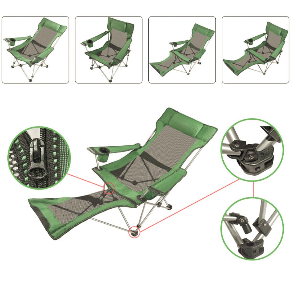 Кресло туристическое раскладное Lesko SW233 Green (1388377) - фото 7 Кресло туристическое раскладное Lesko SW233 Green (1388377) - фото 7