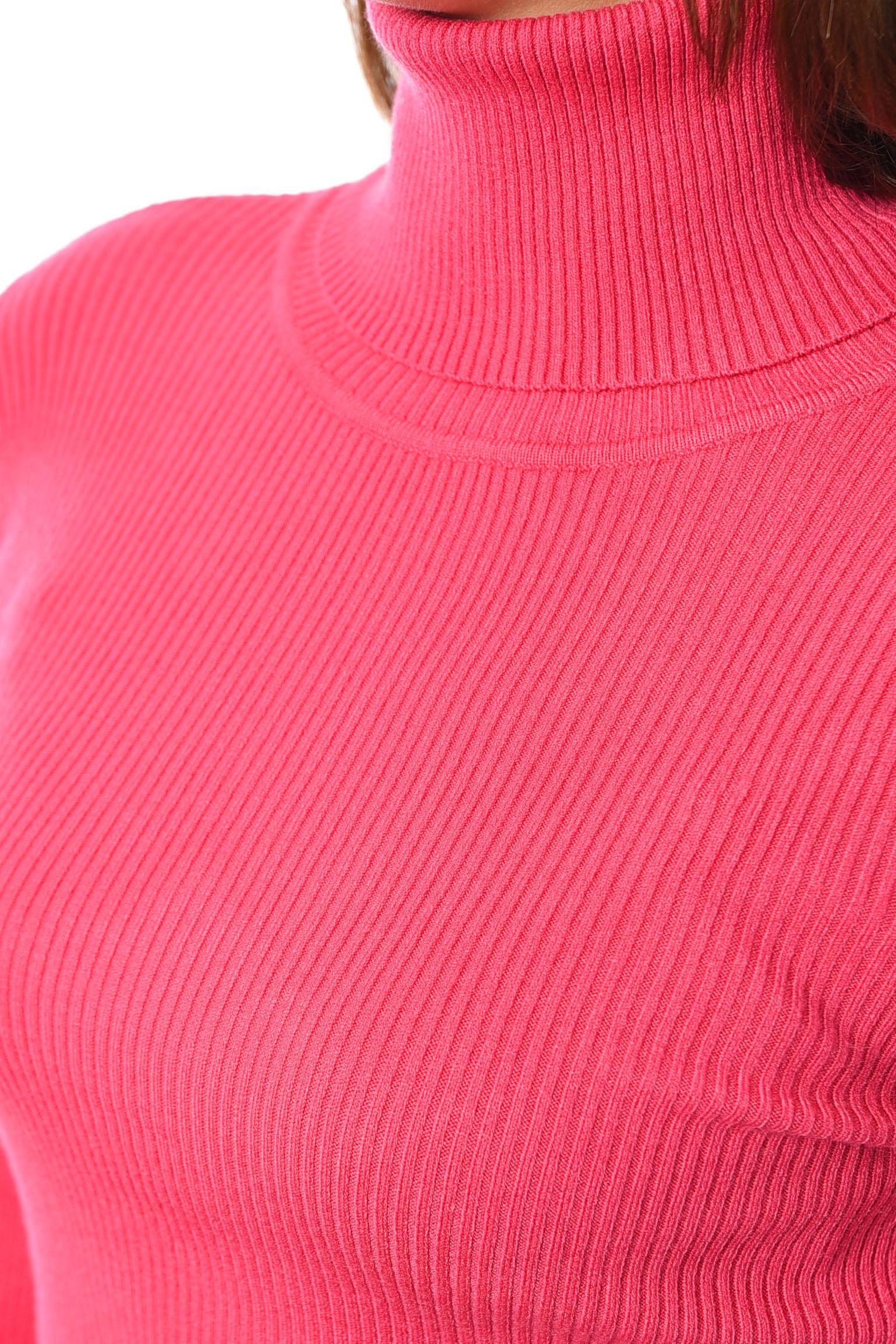 Гольф жіночий однотонний M Рожевий (193403) - фото 4 Гольф жіночий однотонний M Рожевий (193403) - фото 4