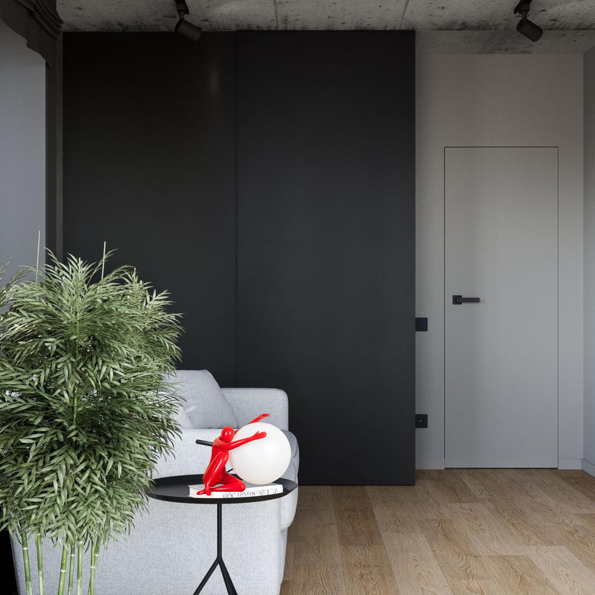 Настільна лампа 999-003 Куля Lady 20 см Red (999-003 RED) - фото 3 Настільна лампа 999-003 Куля Lady 20 см Red (999-003 RED) - фото 3