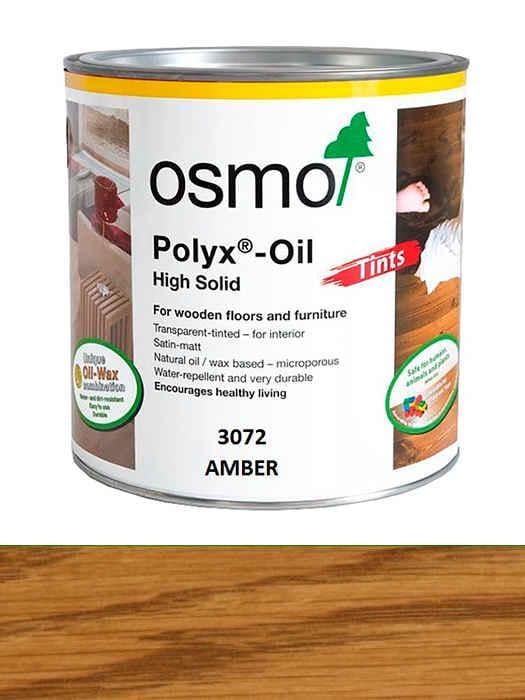 Масло Hartwachs-Öl Farbig Osmo цветное с твердым воском 0,75 л 3072 Янтарь