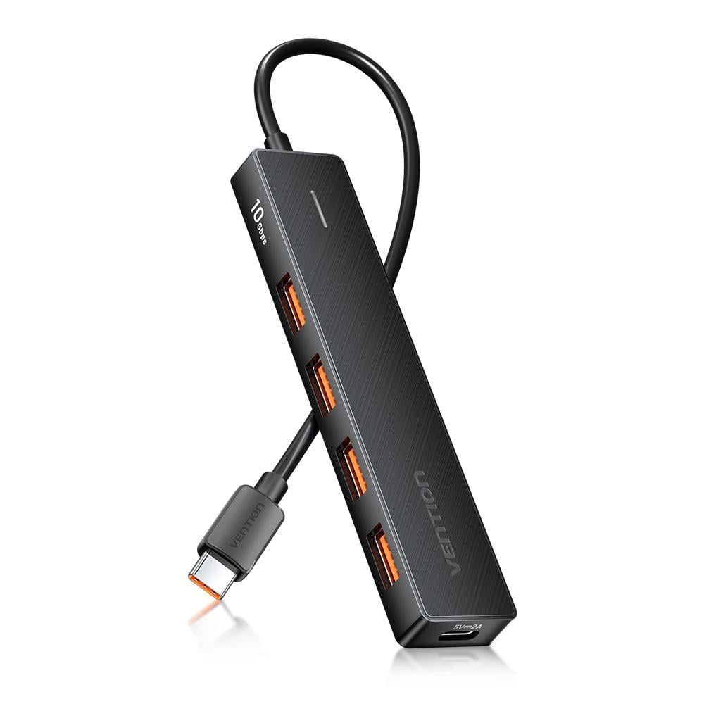 USB-хаб 5в1 Vention USB-C на 4 USB-A 3.2 Gen 2/10 Гбит/с/0.15 м Черный (CHJBB) USB-хаб 5в1 Vention USB-C на 4 USB-A 3.2 Gen 2/10 Гбит/с/0.15 м Черный (CHJBB)