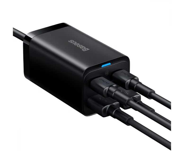 Зарядное устройство Baseus Wall Charger GaN3 Pro 2xUSB 2xType-C 65W Black (4565324h3) - фото 4