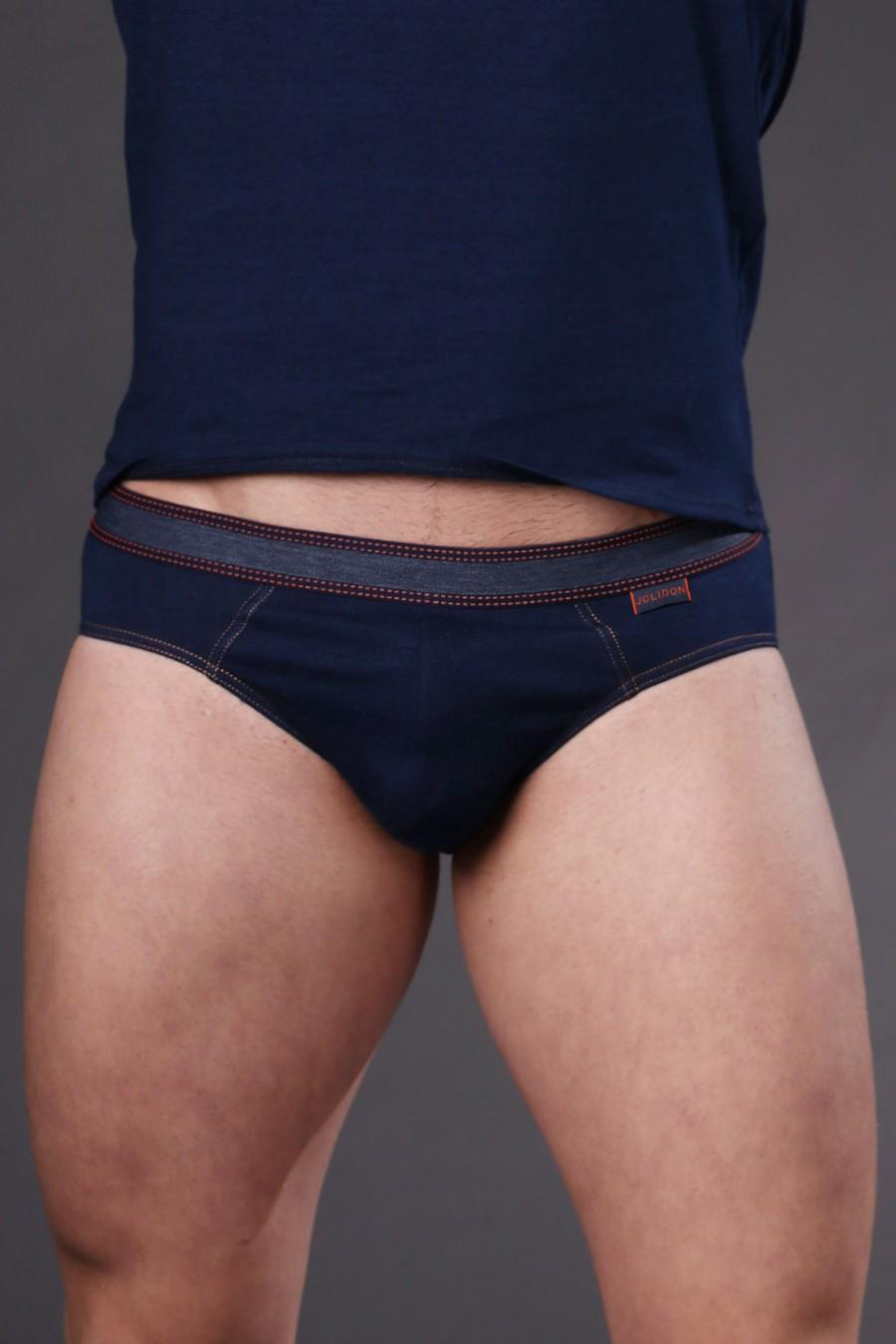 Трусы слип Jolidon р. 54/2XL Джинсовый (59289)