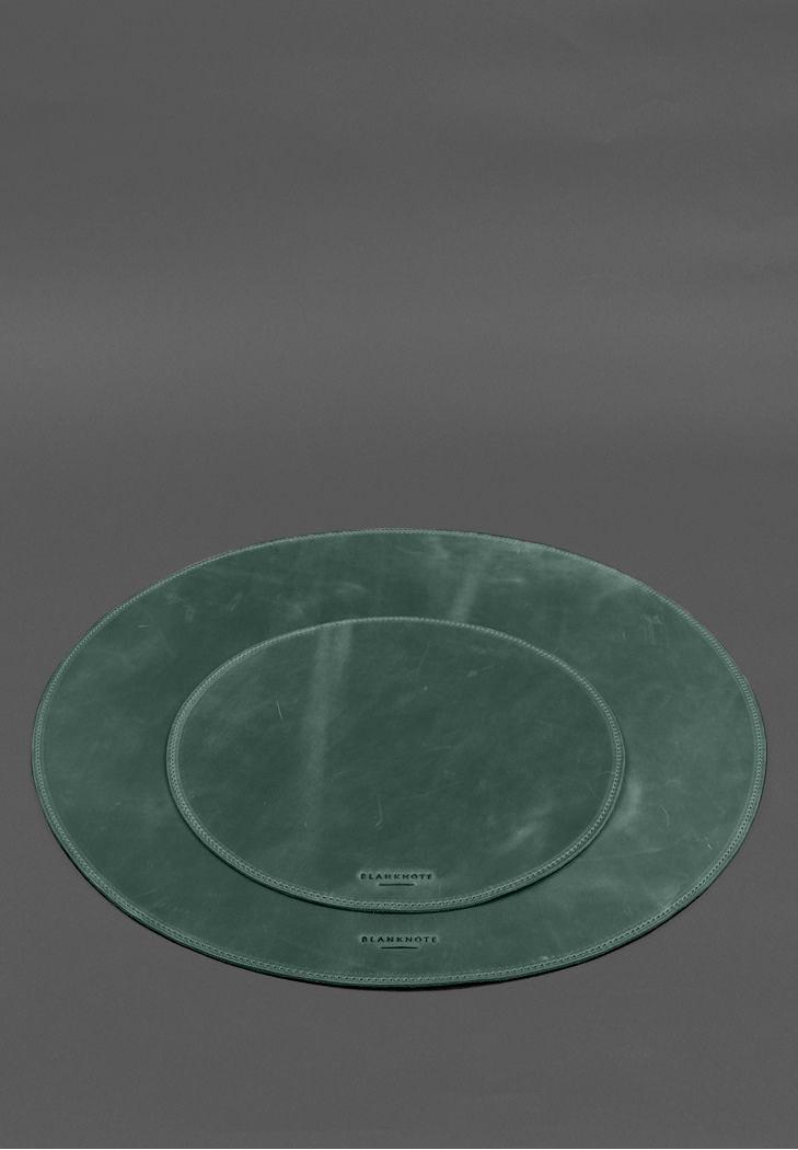 Настольный набор из натуральной кожи 1.2 Crazy Horse Зеленый (A-028804) - фото 4 Настольный набор из натуральной кожи 1.2 Crazy Horse Зеленый (A-028804) - фото 4