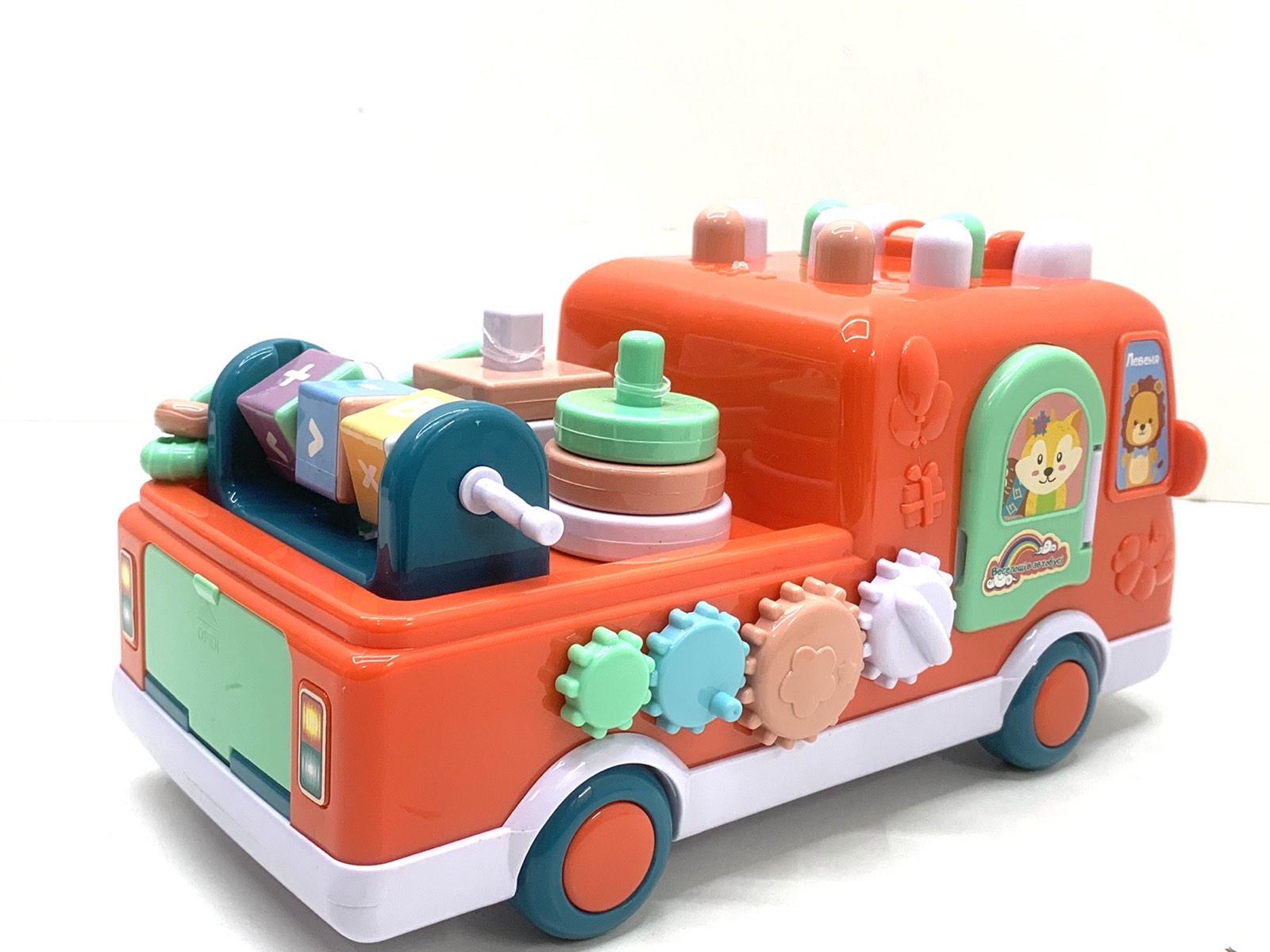 Автобус интерактивний TK Group сказки/песни/стихи/сортер/мини-игры украинское озвучивание Красный (TK-32602) - фото 4