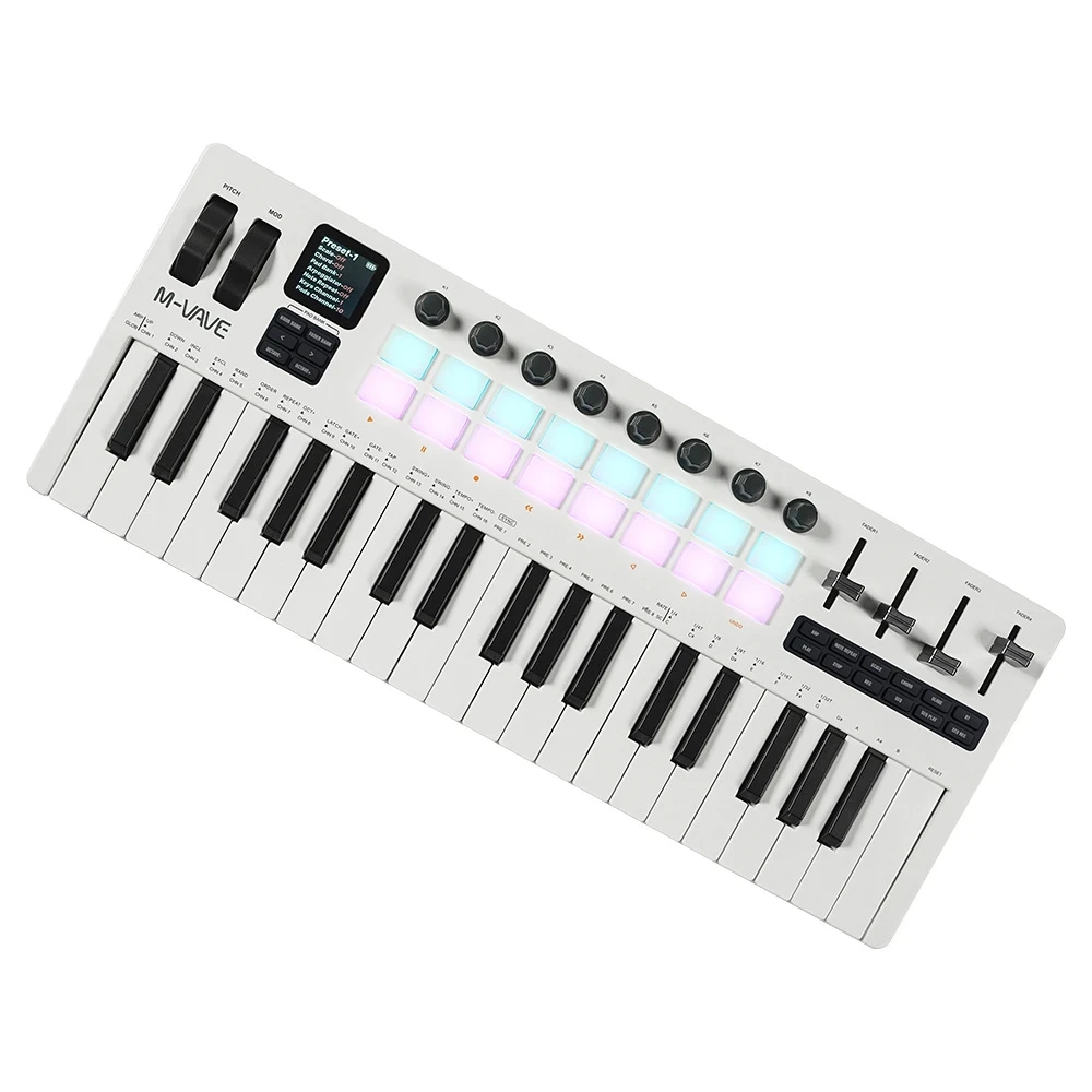 SMK37 PRO / M-VAVE MIDIキーボード ᐉ Клавіатура Midi M-VAVE SMK-37 PRO • Краща ціна в Києві, Україні